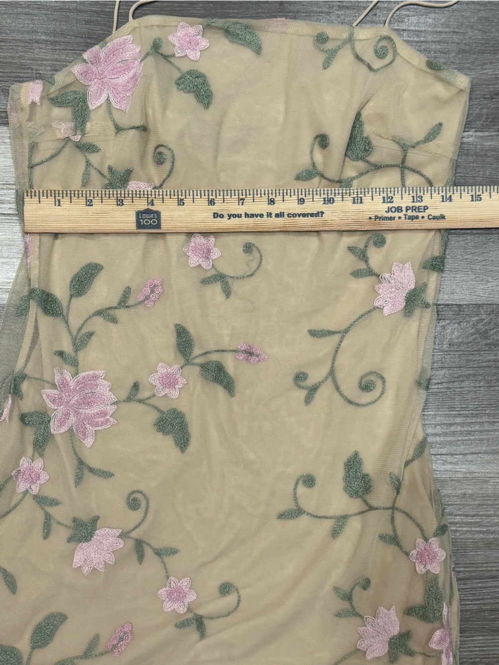 Kendall & Kylie Romance Floral Mini Dress Nude Size 0/2 - Picture 8 of 11